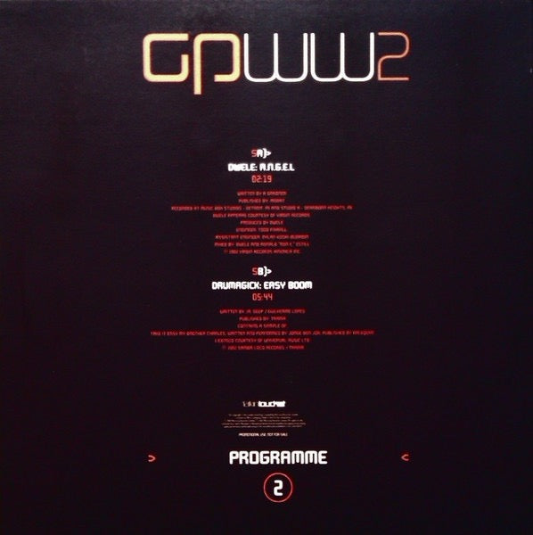 Image of Back Cover of 10" - VG/VG - DWELE / DRUMAGICK, Gilles Peterson Worldwide 2 (Exclusive Album Sampler) (Talkin' Loud; TKDJ 117, UK 2002), ,  - 3116306C