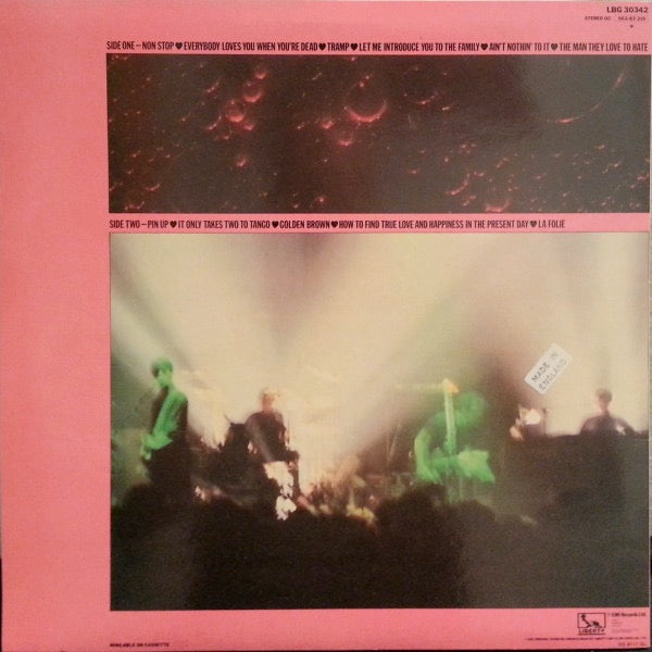 Image of Back Cover of LP - VG/VG - THE STRANGLERS, La Folie (Liberty; LBG30342, UK 1981, Inner with rounded corners), couple of light scratches on side1, edge wear,  - 3446263S