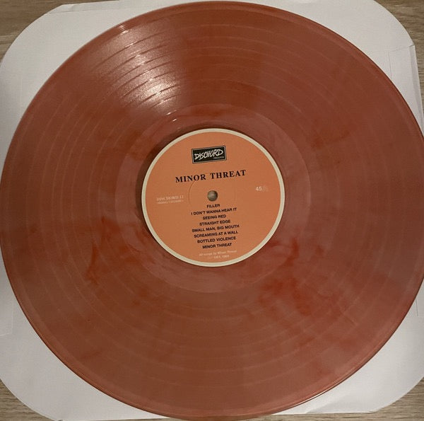 Image of Label Cover of LP - NEW/NEW - MINOR THREAT, Minor Threat (Dischord Records; DISCHORD No. 12, US 2026 Reissue, Insert, Orange Fluorescent (Pantone 805)), ,  - 3236021E