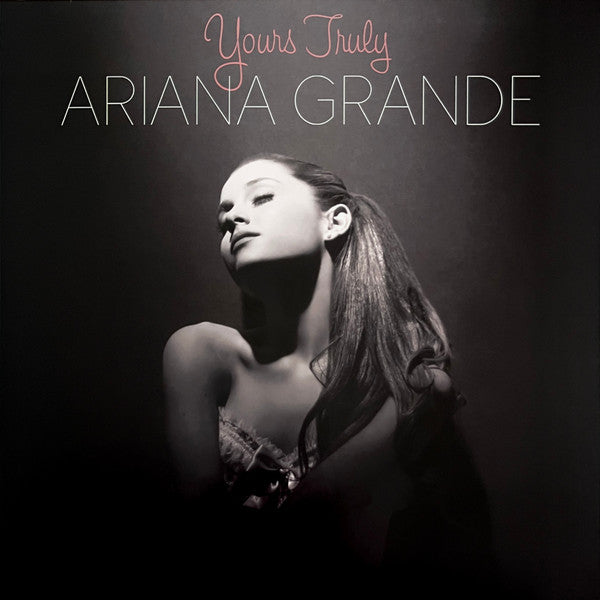 Image of Front Cover of LP - VG/VG+ - ARIANA GRANDE, Yours Truly (Republic Records; 00602577974496, USA & Europe 2026 Reissue, Gatefold, Pink & Gray Swirl Vinyl), Light wear to front cover,  - 3146229S