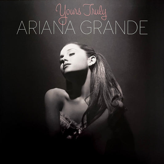 Image of Front Cover of LP - VG/VG+ - ARIANA GRANDE, Yours Truly (Republic Records; 00602577974496, USA & Europe 2026 Reissue, Gatefold, Pink & Gray Swirl Vinyl), Light wear to front cover,  - 3146229S