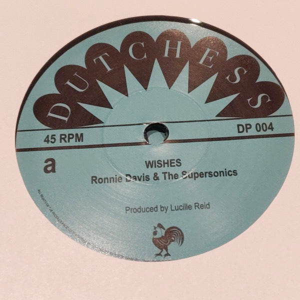 Image of Front Cover of 7" - /EX - RONNIE DAVIS, Wishes / Black River (Peckings Records; DP 004, UK 2024, Solid Centre), ,  - 3116413C