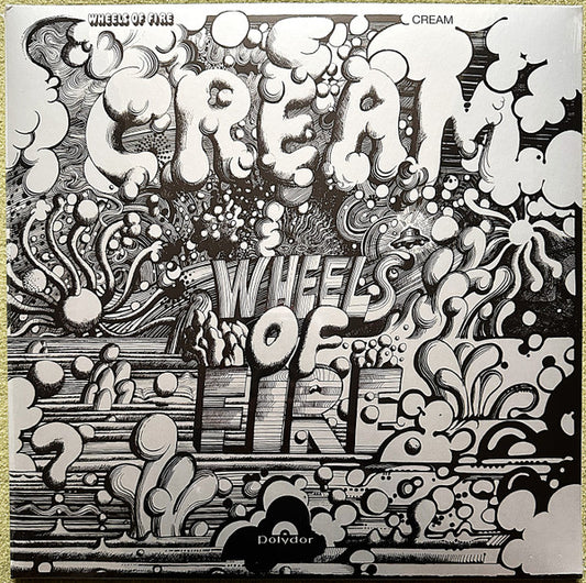 Image of Front Cover of 2xLP - EX/EX - CREAM, Wheels Of Fire (Polydor; 571 782-4, Worldwide 2026 Reissue, Gatefold, Grey Vinyl, Ltd to 1000), Opened Instore, Still In Shrinkwrap,  - 3146237S