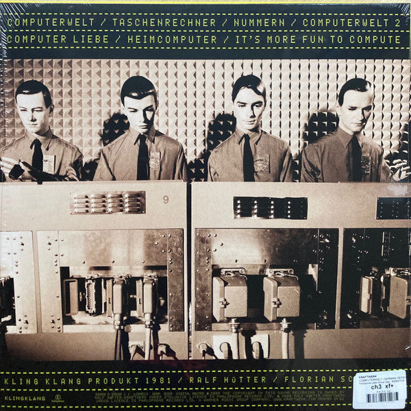 Image of Back Cover of LP - EX/EX - KRAFTWERK, Computerwelt (Kling Klang ; 50999 6 99590 1 1, Europe 2020, Booklet, Yellow Translucent Vinyl), ,  - 3126195E