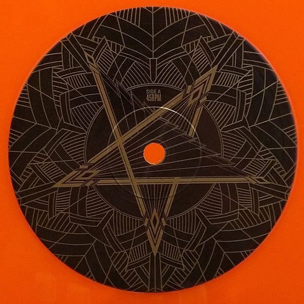 Image of Label Cover of 2x12" - VG/VG+ - PERTURBATOR, Lustful Sacraments (Blood Music; BLOOD-250, UK 2021, Gatefold, Black Inners, Orange Vinyl. Limited to 500 Copies.), Bumped corner, corner wear, faint ring wear.,  - 3126276E