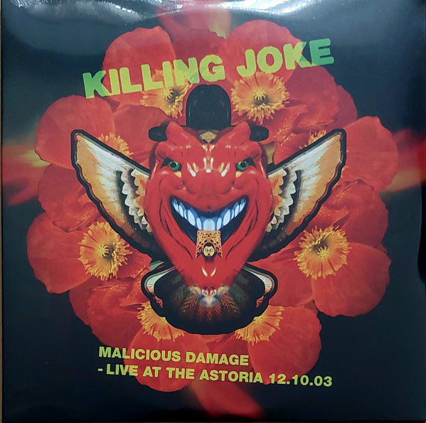 Image of Front Cover of 2xLP - VG+/EX - KILLING JOKE, Malicious Damage - Live At The Astoria 12.10.03 (Cadiz Music; CADIZLP176, UK 2019, Gatefold, Black Inners, Red Vinyl), Seal opened instore, still partially in shrinkwrap, corner wear. Seam splits to black inners.,  - 3126275E