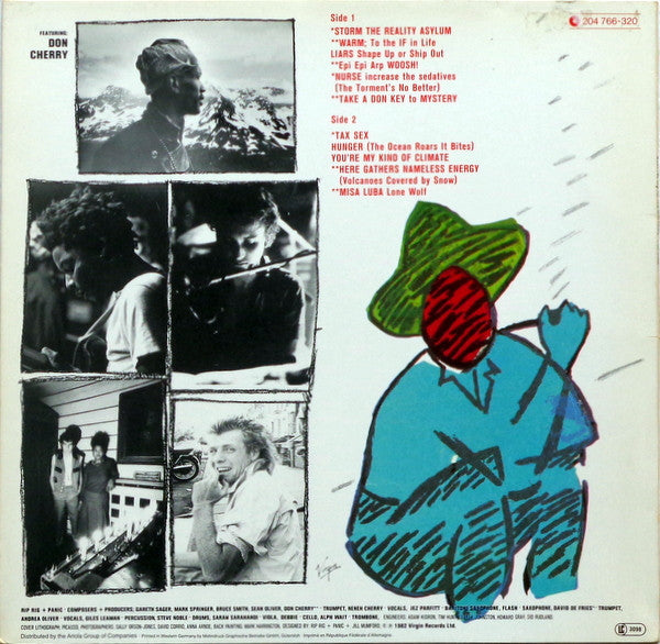 Image of Back Cover of LP - VG+/VG+ - RIP RIG & PANIC, I Am Cold (Virgin; 204 766-320, Europe 1982, Neneh Cherry, Don Cherry, members of The Pop Group...), ,  - 3146242S