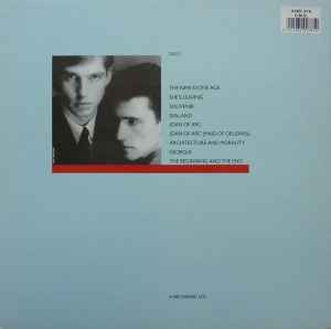 Image of Back Cover of LP - VG/VG - ORCHESTRAL MANOEUVRES IN THE DARK, Architecture & Morality (Virgin; OVED 276, UK 1990 Reissue, Inner), Strog VG - a fea hairlines, foxing on Inner, feint ring wear,  - 3146243S