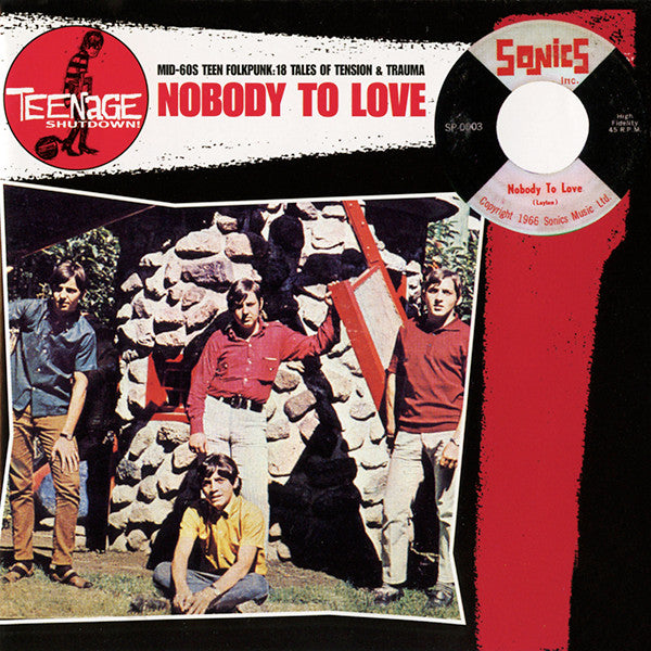 Image of Front Cover of CD - VG+/VG+ - VARIOUS, Nobody To Love (Mid-60's Teen Folkpunk: 18 Tales Of Tension & Trauma) (Teenage Shutdown!; CD-TS 6605, Germany 1998, Jewel Case), ,  - 3136164E