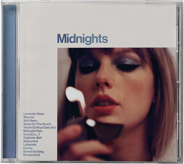 Image of Front Cover of CD - EX/EX - TAYLOR SWIFT, Midnights (Republic Records; 2445790098, Australasia 2022, Special Edition, Stereo, Moonstone Blue Edition), ,  - 3156088S