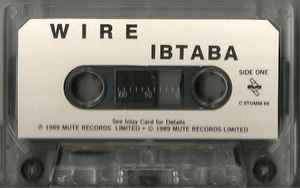 Image of Label Cover of Cassette - VG/VG+ - WIRE, It's Beginning To And Back Again (Mute; C STUMM 66, UK 1989, J-Card), Light crease and tiny stain to insert.,  - 3116435C