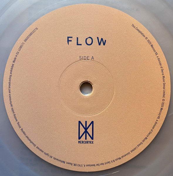 Image of Label Cover of LP - EX/EX - VARIOUS, Flow (Mercury KX; 0853227, UK, Europe & US 2020, Inner, Clear Vinyl, Ltd to 500,  lafur Arnalds, Nils Frahm, Keaton Henson...), Opened Instore, Still In Stickered Shrinkwrap,  - 3146269S