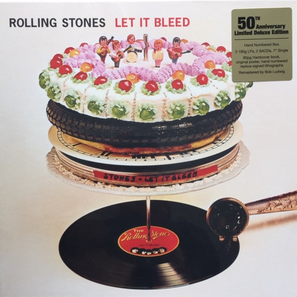 Image of Front Cover of 5xLP - M/M - ROLLING STONES, Let It Bleed (ABKCO; 018771857815,  2019 Reissue, Box Set, 2 LP, 1 7'', 2 SACD'S, Limited Edition, Numbered, 50th Anniversary), SEALED,  - 3156094S