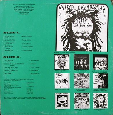 Image of Back Cover of LP - VG/VG - VARIOUS, United Dreadlocks Vol. 2 (Joe Gibbs Music; JGML 011, US 1980, Picture Sleeve), light marks only. sleeve in shape despite light edge wear,  - 3146261S