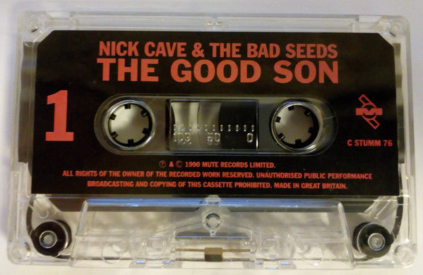 Image of Label Cover of Cassette - VG/VG+ - NICK CAVE & THE BAD SEEDS, The Good Son (Mute; C STUMM 76, UK 1990, J-Card), Small corner creasing and light weat to inlay.,  - 3116454C
