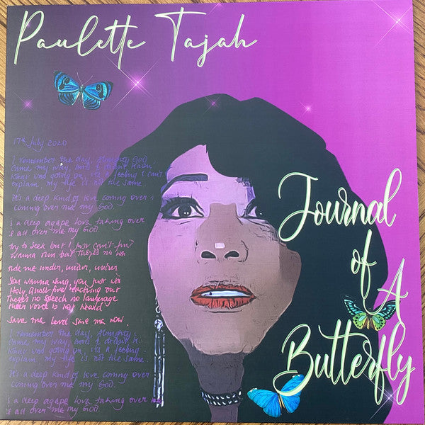Image of Front Cover of LP - VG/VG+ - PAULETTE TAJAH, Journal Of A Butterfly (Mad Clown Productions; MCPA011, UK 2024), Sleeve in strong VG, vinyl has few superficial marks only.,  - 3146293S