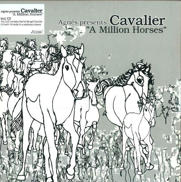 Image of Front Cover of 2xLP - VG+/EX - AGN S PRESENTS CAVALIER, A Million Horses (Drumpoet Community; dpc_036-1, Germany 2011, Picture Sleeve, With CD), Unplayed, opened instore. Sleeve has minor corner wear from storage. CD included.,  - 3126326E