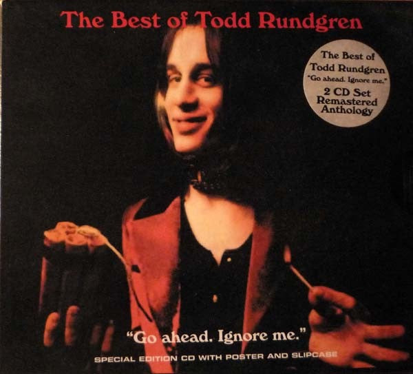 Image of Front Cover of 2xCD - VG/VG+ - TODD RUNDGREN, The Best Of Todd Rundgren "Go Ahead. Ignore Me." (Essential! Records; ESD CD 650, UK 1999, Jewel Case, Booklet), ,  - 3116461C