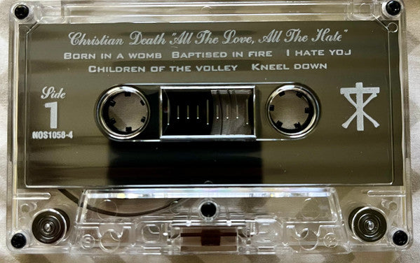 Image of Label Cover of Cassette - VG/VG+ - CHRISTIAN DEATH, All The Love All The Hate (Part Two: All The Hate) (Jungle Records; FREUD C34, UK 1989, J-Card), ,  - 3116475C