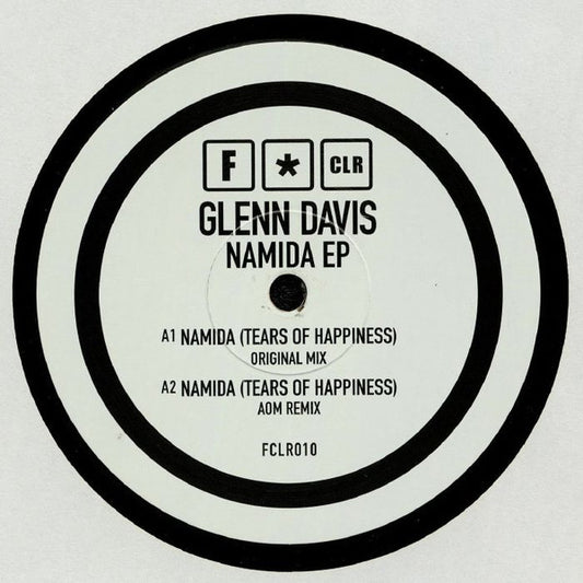 Image of Front Cover of 12" EP - /VG - GLENN DAVIS, Namida EP (F*CLR Music; FCLR010, UK 2020), , A1 Namida (Tears Of Happiness) (Original Mix)A2 Namida (Tears Of Happiness) (AOM Remix)B1 Namida (Tears Of Happiness) (AOM Dub)B2 Ugetting Down - 3126350E
