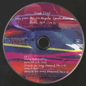 Image of Label Cover of 2xCD - VG+/VG+ - PINK FLOYD, Live From The Los Angeles Sports Arena, April 26th , 1975 (Columbia; 19802993652, US 2026, Gatefold), ,  - 3236002E