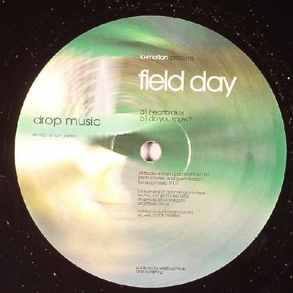 Image of Front Cover of 12" - /VG - LO-MOTION, Field Day ('Heartbraker' / Do You Know?') (Drop Music; DRM025, UK 2002), ,  - 3226010E