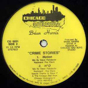 Image of Back Cover of 12" - /VG - BRIAN HARRIS, Crime Stories (Chicago Underground; CU 6831, US 1991), ,  - 3246027S