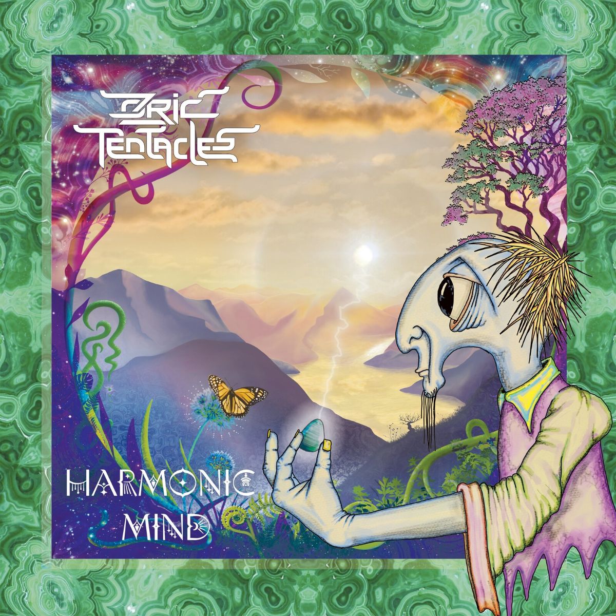 Image of Front Cover of LP - NEW/NEW - OZRIC TENTACLES, Harmonic Mind (KSCOPE; KSCOPE1321, UK 2026, Standard Vinyl), , For over forty years, Ozric Tentacles have carved out a universe entirely their own. From their roots on the UK's free festival circuit to becoming one of the defining names in experimental rock, the Ozrics have spent more than four decades charting a wonderfully offbeat course through prog, space rock, electronica & beyond. Recorded at the band's home studios as it gradually took shape acr