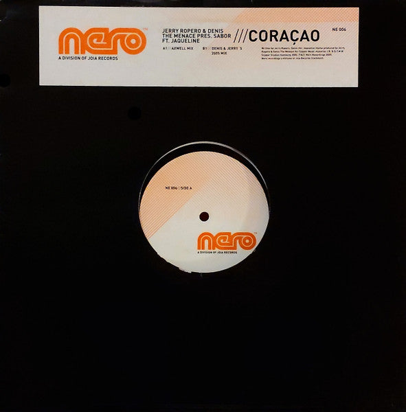 Image of Front Cover of 12" - VG/VG - JERRY ROPERO & DENIS THE MENACE PRES. SABOR FT. JAQUELINE, Cora  o (Nero Recordings; NE 006, Sweden 2005), ,  - 3226019E