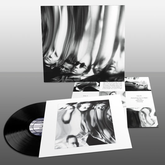 Image of Front Cover of LP - NEW/NEW - TY SEGALL, Chrome (Drag City; DC980, UK 2026), , Ty Segall, precleared for flight in full rock congress with the band (Ben Boye/Evan Burrows/Mikal Cronin/Emmett Kelly), shifts Chrome. Songs of massive riffs, swung, tightly arrayed lines of fuzz & distortion, twin-guitar attack-and-parry, endopic keyboards kicking, precise & thudding power, a rhythmic core on the march in full BAND energy. The songs are lyrically allusive trips, dark passages in the labyrinth, everythin