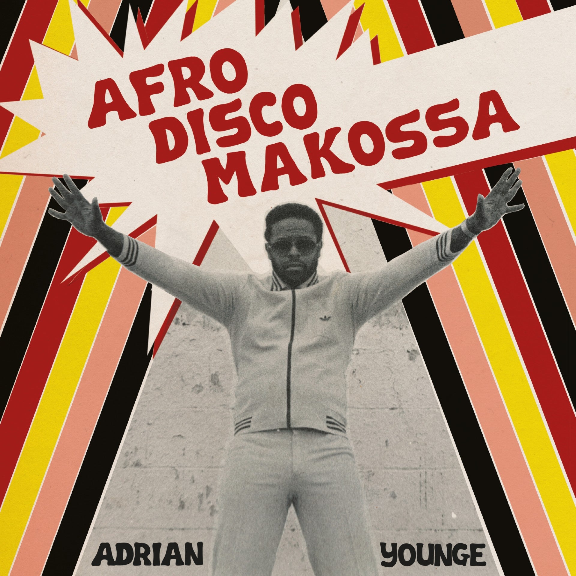 Image of Front Cover of LP - NEW/NEW - ADRIAN YOUNGE, Afro-Disco Makossa (Linear Labs; LL020LP, UK 2026), , AFRO-DISCO MAKOSSA is the first album on Linear Labs built strictly for the dance floor, and Younge is uniquely qualified to make it. He didn't arrive at Afrobeat as an outsider paying tribute. Through his sister label Jazz Is Dead, he already helped define what modern Afrobeat sounds like. His sessions with Tony Allen (co-creator of the genre itself) and Highlife pioneer Ebo Taylor didn't just inform