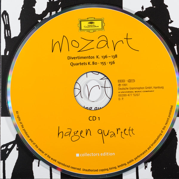 Image of Label Cover of 7xCD - VG+/VG+ - MOZART, HAGEN QUARTETT, The String Quartets (Deutsche Grammophon; 00289 477 6253, Europe 2006, Box Set), ,  - 3236013E