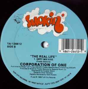 Image of Back Cover of 12" - VG+/VG+ - CORPORATION OF ONE, So Where Are You (Smokin'; TAI 126612, US 1989, Company Sleeve), original company sleeve - opened shrink,  - 3246046S