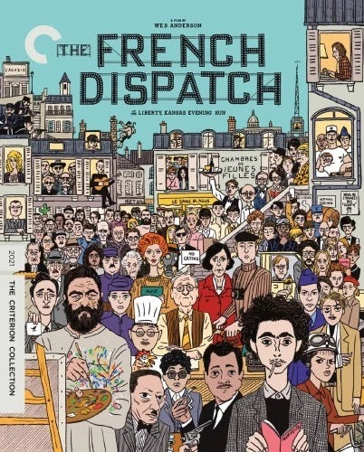 Image of Front Cover of Blu-Ray - VG+/EX - WES ANDERSON, TIMOTHEE CHALAMET, The French Dispatch (Criterion; 1282, UK , Slipcase, Booklet, Poster), ,  - 3236043E