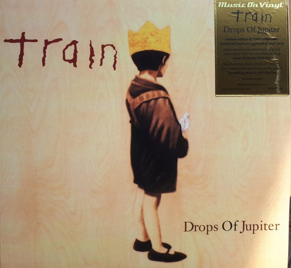 Image of Front Cover of LP - VG+/VG+ - TRAIN, Drops Of Jupiter (Music On Vinyl; MOVLP3385, Europe 2023 Reissue, Stickered Plastic Sleeve, Insert, Limited To 2000 On Red & Black Marbled Vinyl), Limited Edition No 000997,  - 3216037C