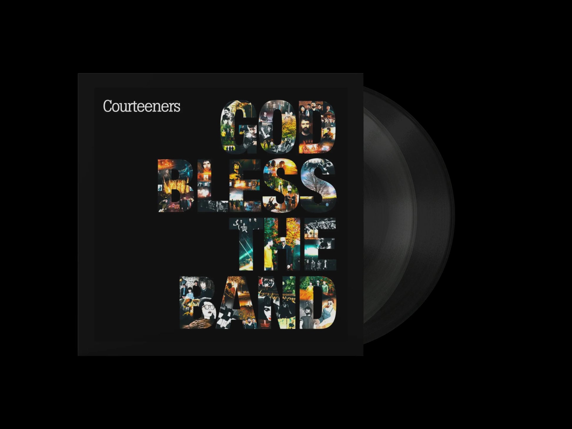 Image of Back Cover of 2xLP - NEW/NEW - COURTEENERS, God Bless The Band (Ignition Music Ltd; IGNLP306C, UK 2026, Crystal Clear Vinyl), , God Bless The Band is released on 28th August 2026. God Bless The Band celebrates an incredible two decades of Courteeners, featuring tracks from their seven studio albums - St. Jude (2008), Falcon (2010), Anna (2013), Concrete Love (2014), Mapping the Rendezvous (2016), More. Again. Forever. (2020) and Pink Cactus Cafe (2024) - along with two brand new tracks ‘The Luckies