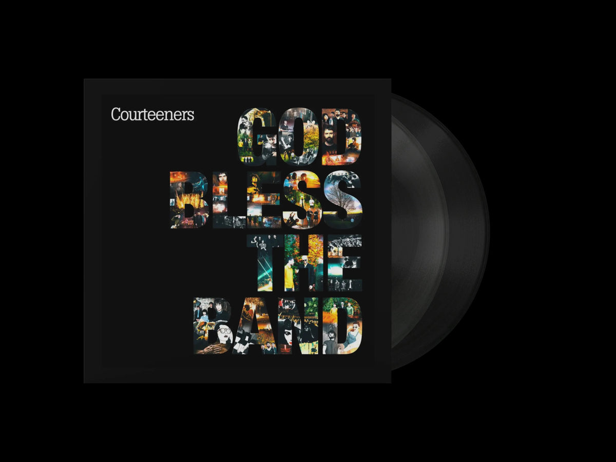 Image of Back Cover of 2xLP - NEW/NEW - COURTEENERS, God Bless The Band (Ignition Music Ltd; IGNLP306C, UK 2026, Gatefold, 2 Inners, Crystal Clear Vinyl), , God Bless The Band is released on 28th August 2026. God Bless The Band celebrates an incredible two decades of Courteeners, featuring tracks from their seven studio albums - St. Jude (2008), Falcon (2010), Anna (2013), Concrete Love (2014), Mapping the Rendezvous (2016), More. Again. Forever. (2020) and Pink Cactus Cafe (2024) - along with two brand new