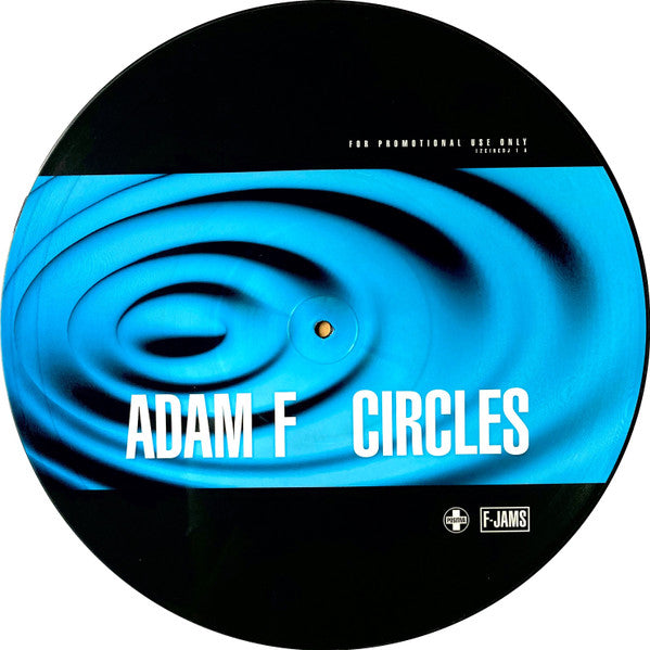 Image of Front Cover of 12" - /VG - ADAM F, Circles (Roni Size & Andy C Remixes) (F-Jams; 12CIRCDJ1, UK 1997, Picture Disc), A few light scuffs and hairlines,  - 3226070E