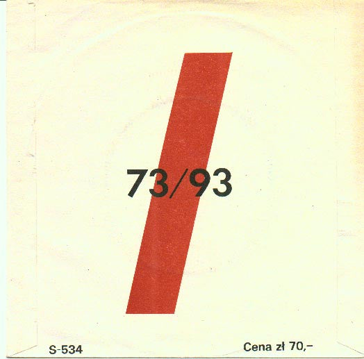 Image of Back Cover of 7" - VG/G+ - NEW ORDER, Blue Monday / Thieves Like Us (Tonpress; S-534, Poland 1985, Rare Picture Sleeve), Light ring wear and small sticker on cover. ,  - 3256081S