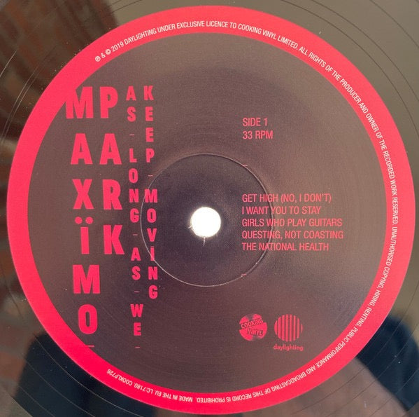 Image of Label Cover of LP - EX/VG+ - MAX MO PARK, As Long As We Keep Moving (Cooking Vinyl; COOKLP726, Europe 2019, Gatefold), Still In Opened Shrinkwrap With Hype Sticker,  - 3216039C