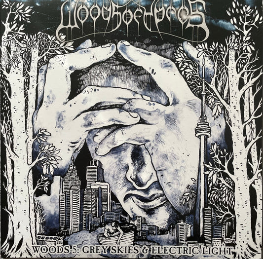Image of Front Cover of LP - VG+/VG+ - WOODS OF YPRES, Woods 5: Grey Skies & Electric Light (Earache; MOSH446LPUS, UK 2017 Reissue, NO Insert), Still In Opened Shrinkwrap,  - 3246021S