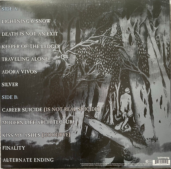 Image of Back Cover of LP - VG+/VG+ - WOODS OF YPRES, Woods 5: Grey Skies & Electric Light (Earache; MOSH446LPUS, UK 2017 Reissue, NO Insert), Still In Opened Shrinkwrap,  - 3246021S