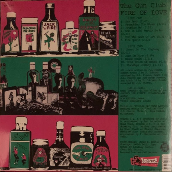 Image of Back Cover of LP - VG+/VG - THE GUN CLUB, Fire Of Love (Munster Records; MR 256, Spain 2022 Reissue, Inner, 180 Gram Vinyl), Wispy hairlines, Most likely from inner. ,  - 3216077C