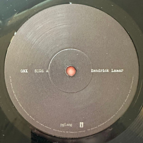 Image of Label Cover of LP - EX/EX - KENDRICK LAMAR, GNX (pgLang; 602475686750, US 2025, Inner, Black Vinyl), Unplayed in opened shrinkwrap.,  - 3246062S