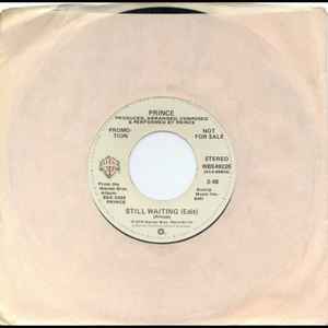 Image of Front Cover of 7" - VG/EX - PRINCE, Still Waiting (Warner Bros. Records; WBS 49226, US 1980, Promo, Company Sleeve), ,  - 3256046S