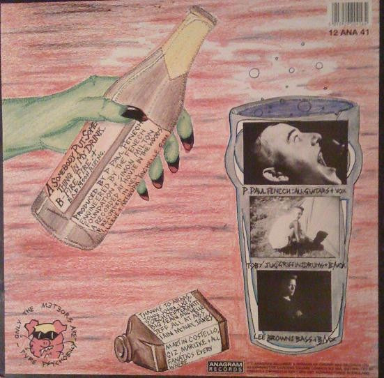 Image of Back Cover of 12" EP - VG/G+ - THE METEORS, Somebody Put Something In My Drink (Anagram Records; 12 ANA 41, UK 1988, Picture Sleeve), Light hairline marks ,  - 3216078C