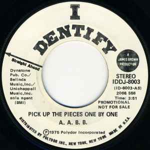 Image of Front Cover of 7" - /EX - A.A.B.B., Pick Up The Pieces One By One (I Dentify; IDDJ-8003, US 1975, Promo), ,  - 3256055S