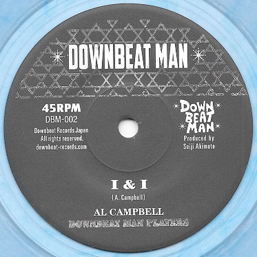 Image of Front Cover of 7" - /VG+ - AL CAMPBELL, I & I (Downbeat Man; DBM-002, Japan 2016, Solid Centre / Transparent Blue Vinyl), ,  - 3216103C