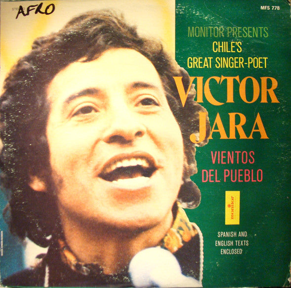 Image of Front Cover of LP - VG/VG - VICTOR JARA, Vientos Del Pueblo (Monitor Records; MFS 778, US 1976, Booklet), ,  - 3226038E