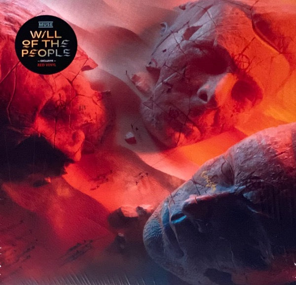 Image of Front Cover of LP - VG+/VG+ - MUSE, Will Of The People (Warner Records; 0190296383861, UK, Europe & US 2022, Inner, Red Vinyl), Still in opened shrinkwrap with hype sticker. Small bit of damage on top seam.,  - 3216050C